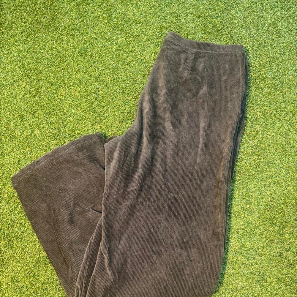 L.L.Bean Brown Corduroy Pull-On Pants Size Medium Regular
